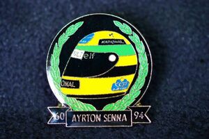 ☆ F1 GP ピンバッジ アイルトン・セナ 1960-1994追悼ピンズ HONDA AYRTON SENNA rcitys Limited1　