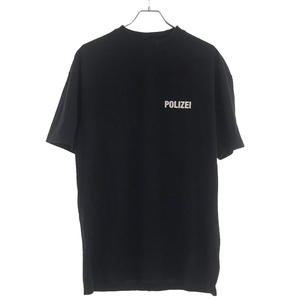 VETEMENTS ヴェトモン 21AW POLIZEI T-shirt プリントTシャツ ブラック XS UAH21TR511 ITE8IVDNSIV4