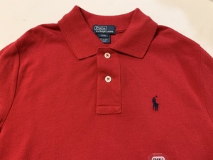 新品■POLO ラルフローレン ポニー ボーイズサイズ 半袖ポロシャツ S (8) レッド 