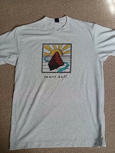 mont-bell　モンベル　Tシャツ 半袖Tシャツ 90s　M　ヴィンテージ　古着　アウトドア　フェス　トレイル　ビッグシルエット　山　岳　