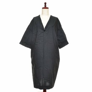 ◇361767 MAISON DE REEFUR メゾンドリーファー 梨花 ポーチ付きコクーンワンピース サイズ38 レディース ブラック