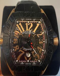 フランクミュラー　コンキスタドール　グランプリ　8900SCDTGPG ピンクゴールド　ブラック　腕時計　メンズ　送料無料　4565000円