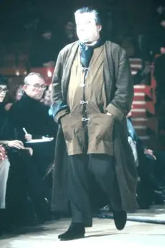 99AW　yohji yamamoto カギホック　ノーカラーコート