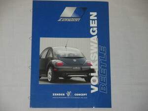 ZENDER VOLKSWAGEN 　NEW　BEETLE専用カタログ　超貴重品！！