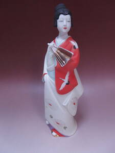 ①　瀬栄陶器　セーエー陶器　FINE PORCELAIN SEIYI　JAPAN　踊り子　着物美人　酒瓶　置物