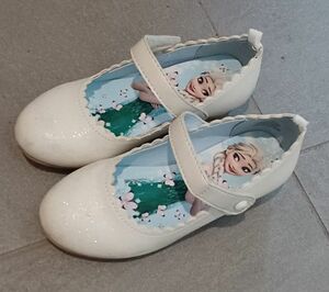 H&M　アナと雪の女王　白　フォーマルシューズ　靴　17cm