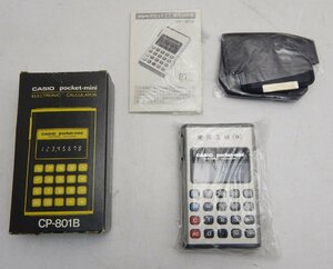 CASIO カシオ☆pocket-mini ポケットミニ CP-801B 電卓☆デッドストック？ 昭和レトロ☆Z0413943