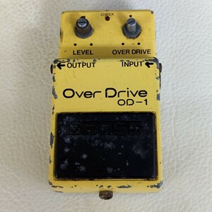 ★超お宝　ヴィンテージ品★シリアル番号9500　BOSS OD-1 over drive オーバードライブ　銀ネジ　1980年製　ボス　現状品扱い