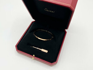 Cartier カルティエ LOVE BRACELET ラブブレス ブレスレット バングル スモールモデル 750 K18 ピンクゴールド B6047317 超美品