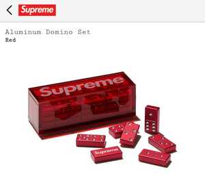 新品 Aluminum Domino Set 22FW Alminium Supreme 22AW ドミノ セット Box Logo DOMINOES