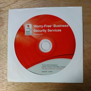 未開封 Trend Micro Worry-Free Business Security Services Recovery CD Dell P/N 13X9V