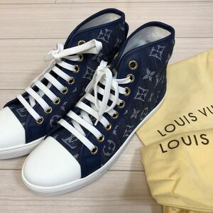 LOUIS VUITTON ステラーライン　モノグラム デニム　ハイカットスニーカー　36 2/1