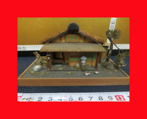 :【ミニチュァ館】「0573茶室」雛道具・屋台、家屋、田舎屋、茶屋、お店、小さな模型、コレクション