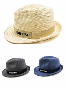 ★BRIEFING GOLF ブリーフィング★帽子ハット　STRAW HAT　ベージュ　未使用