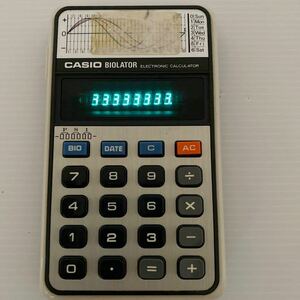 昭和レトロ カシオ バイオレーター CASIO BIOLATOR 電卓 中古 バイオリズム made in Japan PSI 身体・感情・知性 昭和40年代 calculator