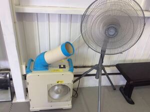 【セット販売】ミニエアコン 業務用扇風機 クーラー 工場扇 サーキュレーター