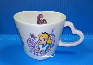 ☆TDL☆Disney☆Alice☆不思議の国のアリス☆マグカップ☆陶器☆ハートの女王☆トランプ兵☆スーベニアカップ☆東京ディズニーランド 