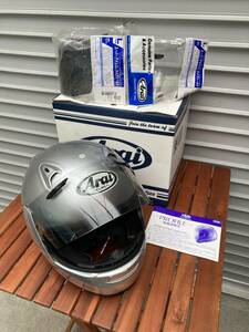 Arai アライ フルフェイスヘルメット プロファイル アルミナシルバー 59-60cm Lサイズ 格安 中古 オートバイ用ヘルメット