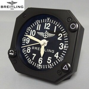 美品★BREITLING ウィングロゴ 置き時計 非売品 ノベルティ クォーツ ブライトリング★