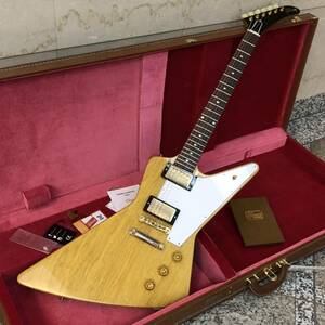 国内正規品/未使用 2021 GIbson Custom Shop 1958 Korina Explorer ギブソン コリーナ エクスプローラー (White Pickguard) 初期生産品