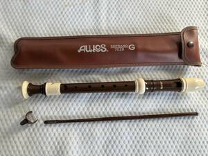 32　AULOS　Soprano Recorder　ソプラノリコーダー　702B　eco