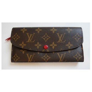 LV ルイヴィトン モノグラム 三つ折長財布 レディース エミリー 本物【中古】lv-002