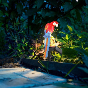 ソーラーガーデンライト屋外防水オウム Led 妖精ライト芝生ランプ庭　装飾風景夜　動物形状ランプ
