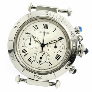 カルティエ CARTIER W3101855 パシャ クロノ ヘッド クォーツ メンズ 保証書付き_755377