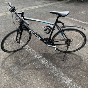 【川崎市直接引取限定】 GIANT ジャイアント クロスバイク ESCAPE RX サイズL ブラック×ブルー エスケープ 自転車 サイクリング