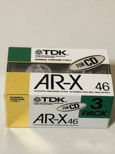 821A　未開封　カセットテープ　TDK AR-X　46分　3本セット