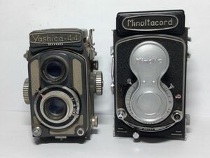 【未点検・未清掃】二眼カメラ Minoltacord / Yashica-44 フィルムカメラ 【2台セット】