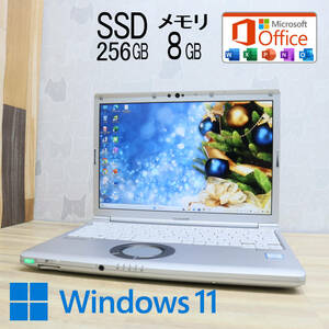 ★中古PC 高性能8世代4コアi5！SSD256GB メモリ8GB★CF-SV7 Core i5-8350U Webカメラ Win11 MS Office2019 Home&Business★P70588