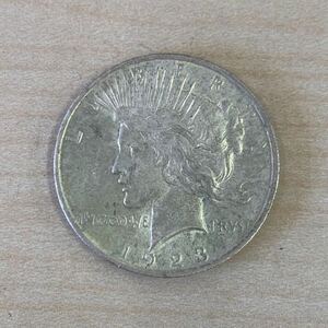 【TH0503】 海外 古銭 アメリカ リバティコイン 1ドル銀貨 1923年 1枚 約26.6ｇ キズあり 汚れあり コレクション