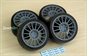 ZoomOn ZR093 1/24 16インチエンケイスポーツ RC-T4 ホイールセット