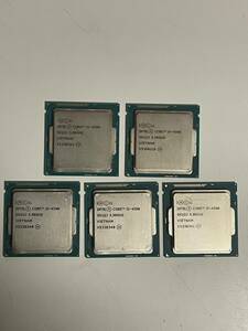 レターパックプラス送料無料 Intel Core-i5 4590 CPU 5枚セット ベース周波数3.3GHz/ターボ最大3.7Ghz / 動作確認済みPCより抜き取り品