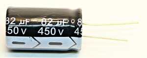 電解コンデンサ 450v82μf 105℃対応 1個 （ 450v82uf )