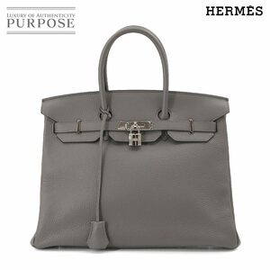 未使用 展示品 エルメス HERMES バーキン35 ハンド バッグ トゴ エタン D刻印 シルバー 金具 Birkin 35 90225736