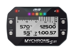 AIM MYCHRON5S 2T　液温センサー(M10×1.0)付き　レーシングカート用GPSデーターロガー ラップタイマー 正規輸入品