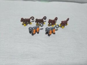 LEGO　サル　モンキー　フィグ　動物　パーツ　大量まとめてセット　レゴブロック