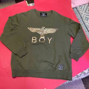 BOY LONDON メンズトレーナー Ｌサイズ　カーキ