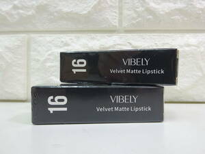 ★2点セット★ 未開封未使用品 16 VIBELY ベルベット マット リップスティック 04 065M-03