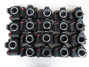 (4968N)ジャンク Nikon D90 D3000 D3100 D3500 D5100 D5200 D5500 D5600 D7000 D7100ニコン まとめてセット 19台 動作未確認 同梱不可