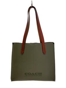 COACH◆リレートート34/トートバッグ/-/GRN/無地/CH757