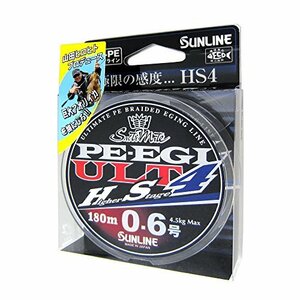 サンライン(SUNLINE) PEライン ソルティメイト PEエギ ULT HS4 180m 0.6号 4.5kg 4本 ホワイト・ピンク・ライ