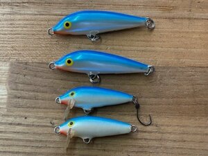 FSA-00517-47 RAPALA ラパラ リップレス ミノー 等 4点