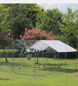 最高品質 防水カバー付きの大きな金属製の鶏小屋養殖 飼育ケージ 鶏かご 鶏小屋 鶏舎 鳩・兎ケージ猫屋兎ケージ トレイ付き超大型室外