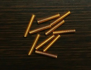 集電用スプリング　長さ１５ｍｍ　リン青銅　１０本セット α