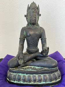 s 仏教美術 古銅製 観音菩薩立座像 坐像 高さ30㎝