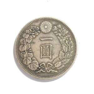 ●銀貨 一圓 一円銀貨 明治37年 大日本 硬貨 古銭 コイン 竜 直径3.8㎝ 重量27g
