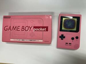 #5569 【中古】任天堂 Nintendo GAME BOY pocket ゲームボーイポケット 通電未確認 ピンク
